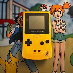 Nintendo Game Boy Color Console System Handheld Dandelion Yellow Gameboy